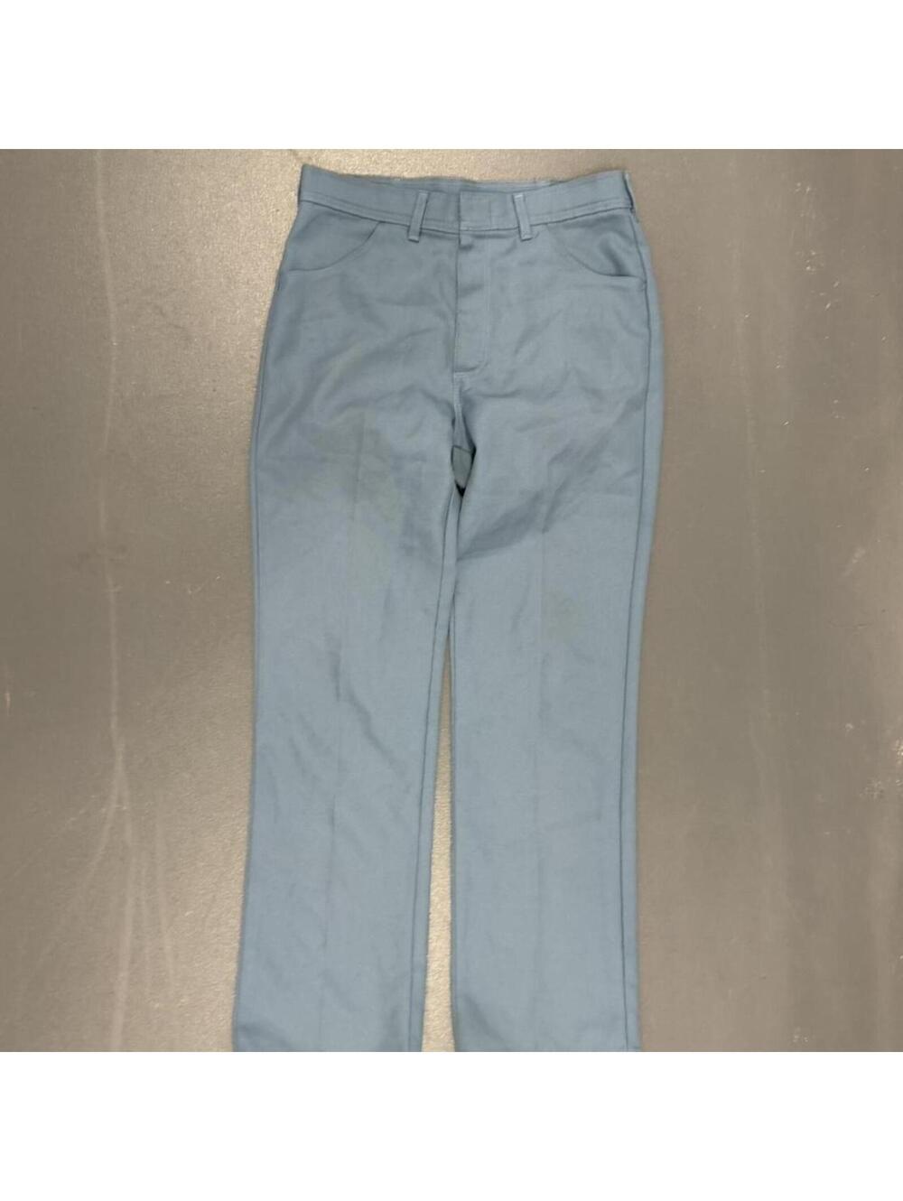 Men's Blue and Grey Trousers